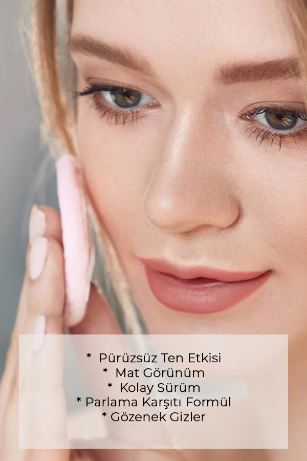 NEWLY Yüksek Kapatıcı Mat Pudra - NEWLY Matte Powder - Esmer Ten 04